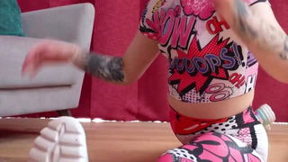 Super Nova stretches solo porn movie
