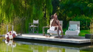 Sofi passionate lake dock couple porn movie