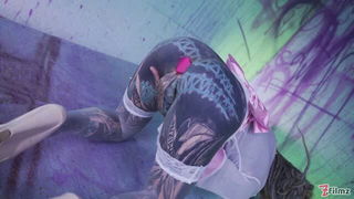 Anuskatzz fishnets anal graffiti free porn