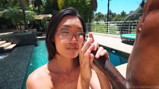 Lucy Mochi poolside anal scene xxx video