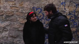 Crystal Bordeaux student in black coat free porn