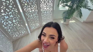Martina Smeraldi in white lingerie porn video