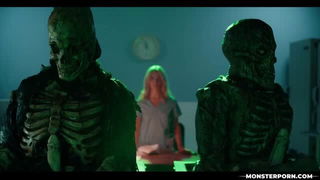 Emma Rosie and Charlotte Sins monster scene xxx movie