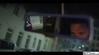 Catherine Knight rearview mirror tease xxx movie