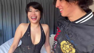 Salome Salvi black dress tease