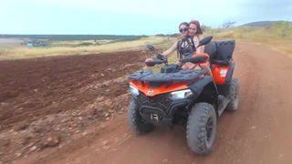 Dolly Dyson quad bike ride xxx scene
